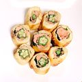 tamta's cooksnap of when they made ピリっと辛いカリカリあげの明太オクラ巻き.
