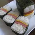 shimayon's cooksnap of when they made スパム　♪まきまき♪　おむすび.