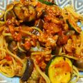 しんちゃのすけ's cooksnap of when they made 彩り鮮やか 夏野菜のトマトソースパスタ.