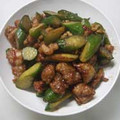 タバタバ's cooksnap of when they made きゅうりと鶏肉の炒め物.