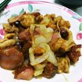 わたろうみ's cooksnap of when they made 子どもの鶏肉とさつま芋の甘口カレー炒め.