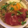 たろ1212's cooksnap of when they made マグロ*オクラ*山芋のネバネバ丼★★.