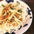 amoron's cooksnap of when they made 低糖質！糖質0麺☆大葉鶏ささみ納豆パスタ.