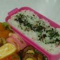 なななな♡MaMa's cooksnap of when they made お弁当のふりかけ重ねご飯♥♥.