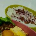 なななな♡MaMa's cooksnap of when they made お弁当のふりかけ重ねご飯♥♥.