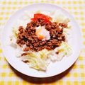 カレンガール's cooksnap of when they made 包丁いらずの簡単ひき肉丼♡.
