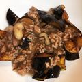 ビアンキⅡ's cooksnap of when they made 時短調理のスライス茄子のそぼろ餡掛け.