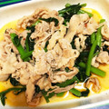 ねころば's cooksnap of when they made 豚バラ肉とつるむらさきの豆板醤炒め.