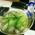 ★サンセット★'s cooksnap of when they made ヒラヒラ❤リボンキュウリのスープ.