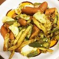 トイピアノ弾きのねこ's cooksnap of when they made オクラとウインナーのカレーガーリック炒め.