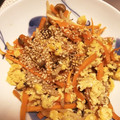 saya7ka's cooksnap of when they made 簡単節約 にんじんと卵の味噌炒め.