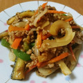 ♡ひぃちゃむ♡'s cooksnap of when they made なすとピーマンの甜麺醤炒め.