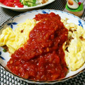 にゃんふみ's cooksnap of when they made トマトソースの本格オムライス☆.