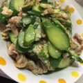 クックPX4GUB☆'s cooksnap of when they made きゅうりと豚肉の梅ポン酢炒め.