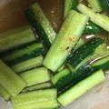 やーしー's cooksnap of when they made 大量消費に◎きゅうりのお漬物.