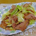 ゆけり３兄弟's cooksnap of when they made キャベツと焼き豚の豆鼓醤和え.