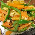 mcc5646's cooksnap of when they made 人参とピーマンの胡麻炒め.