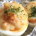 neco♡'s cooksnap of when they made ゆで卵のめんたいマヨ焼き.