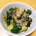 ドルフィンサーモン's cooksnap of when they made ちょいと一品★叩ききゅうりの塩ゴマ油昆布.