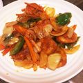 ちむたこりん's cooksnap of when they made チキンナゲットで酢豚風野菜いため！.