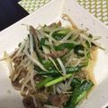 rozako's cooksnap of when they made 牛肉・ニラ・もやしの炒め物.