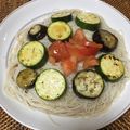 クックTWYQ2P☆'s cooksnap of when they made 夏野菜でさっぱり冷やしそうめん.