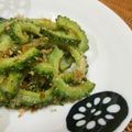 Jaye's cooksnap of when they made 簡単粉チーズでゴーヤ炒め☆.