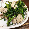 卵せんべい's cooksnap of when they made 空芯菜と豚肉の中華炒め.