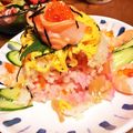 しそ（OｖO）'s cooksnap of when they made 誕生日やイベントに☆薔薇のケーキ寿司♡.