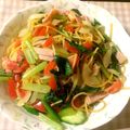 miku77's cooksnap of when they made 簡単！しそが効いてるジャリコ風パスタ.