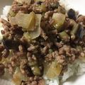 ぱぱぷぅ's cooksnap of when they made お弁当に♪ナスのそぼろ丼.