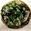妻はベトナム人's cooksnap of when they made 超速♡簡単小鉢♡めかぶとオクラの和え物.