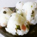 ぶどうなすび's cooksnap of when they made ベーコンとバジルのおにぎり.