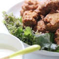 Hoink's cooksnap of when they made 蓮根鶏だんご♪からしソースで♪.