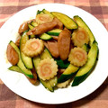 ゆにこーん☆'s cooksnap of when they made 胡瓜とソーセージのオイスター炒め☆.