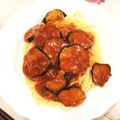 おまめさんち's cooksnap of when they made 市販のソースに一手間でナスのボロネーゼ風.