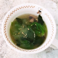 ぴんくエレファント's cooksnap of when they made お店の味！簡単ワカメとレタスの絶品スープ.