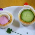 とら＆とららのママ's cooksnap of when they made 魚肉ソーセージのちくわ巻き（お弁当）.