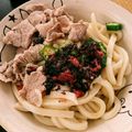 ＊＊aco＊＊'s cooksnap of when they made 梅だれ☆豚しゃぶとオクラの冷やしうどん.