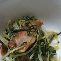 豆腐そぼろ's cooksnap of when they made 水菜のマヨマスタード炒め.