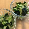 ☆akettu☆'s cooksnap of when they made 梅ポン酢できゅうりとわかめの酢の物.