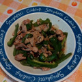 クックNBQNE0☆'s cooksnap of when they made 簡単☆豚こまぎれ&ピーマン炒め.