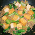 れぃちむ☆'s cooksnap of when they made 豚肉と青梗菜に厚揚げの照り焼き風.