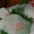 さおもっち's cooksnap of when they made 簡単おつまみ＊大根スライスの梅大葉挟み.