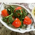 ☆Rokko☆'s cooksnap of when they made モロヘイヤとトマトの塩麹和え～山葵風味～.