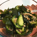 まいめる0720's cooksnap of when they made きゅうりとわかめとツナの酢の物.