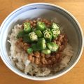 ankoco's cooksnap of when they made 納豆とオクラのネバネバ冷たいスープご飯.