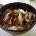 はちれ's cooksnap of when they made 牛とナメコのおうどん.