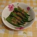 オレンジリング's cooksnap of when they made オクラの胡麻あえ.
