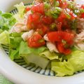 solapapa's cooksnap of when they made 冷しゃぶサラダ☆トマトサルサソース.